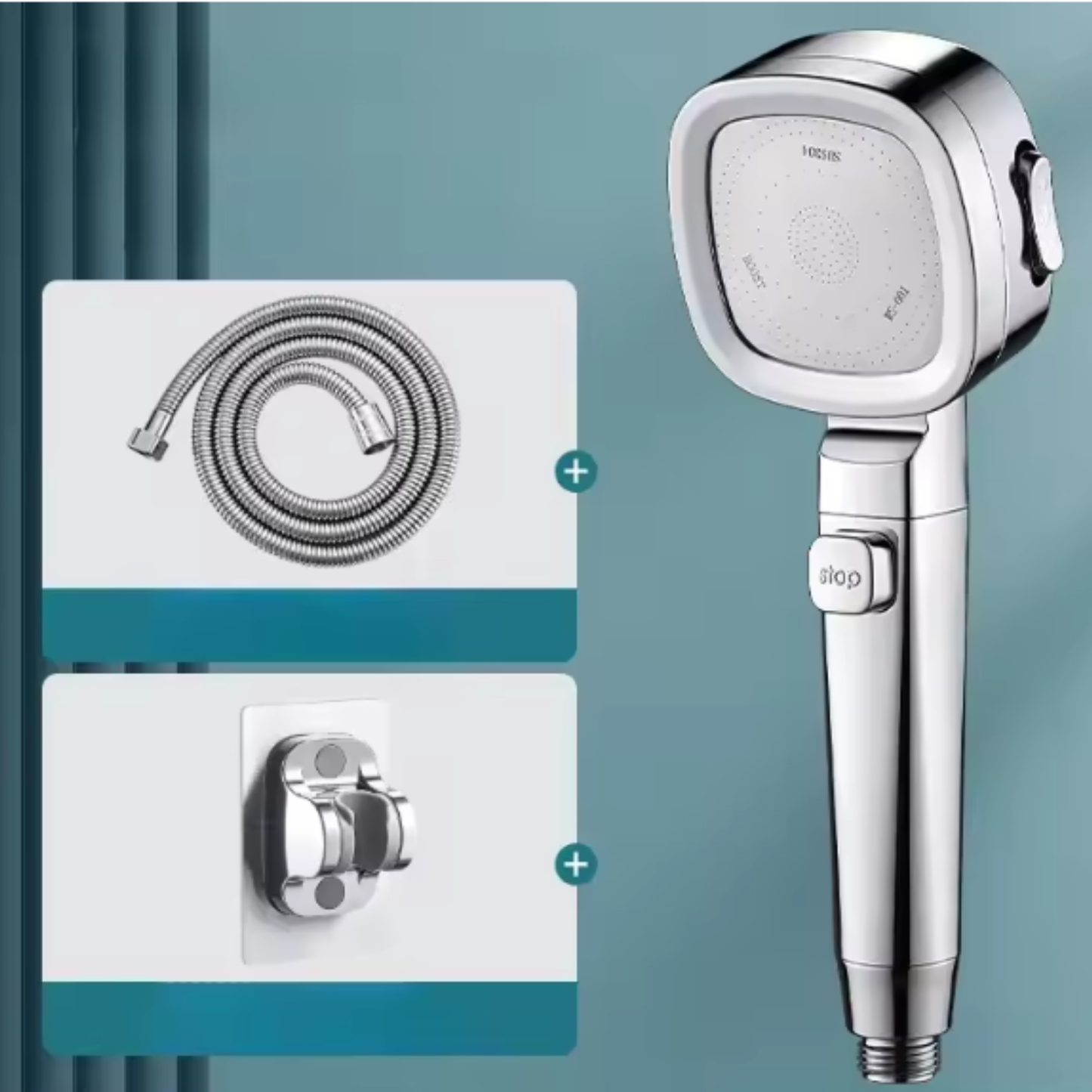 Cabezal de ducha de alta presión elegante