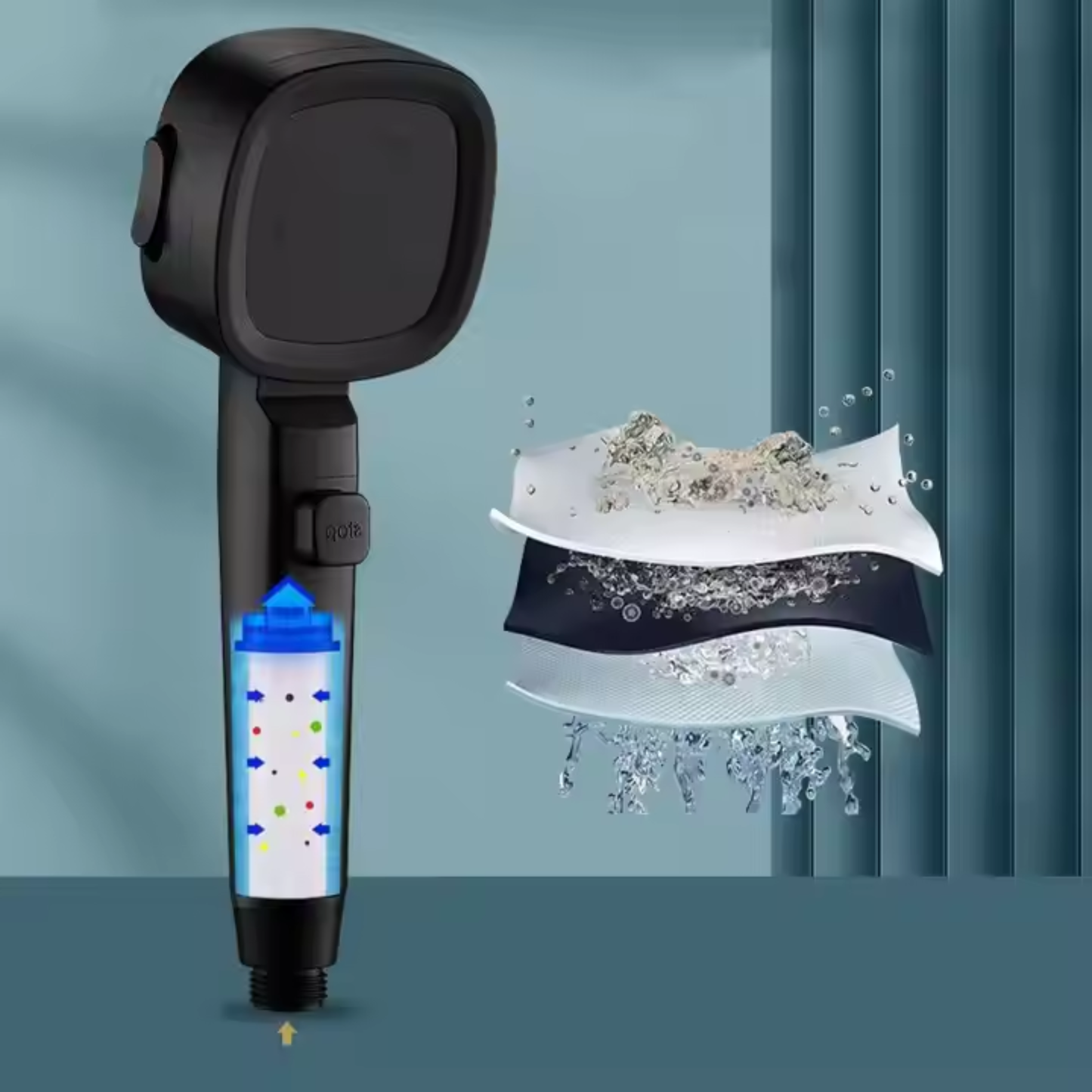 Cabezal de ducha de alta presión elegante