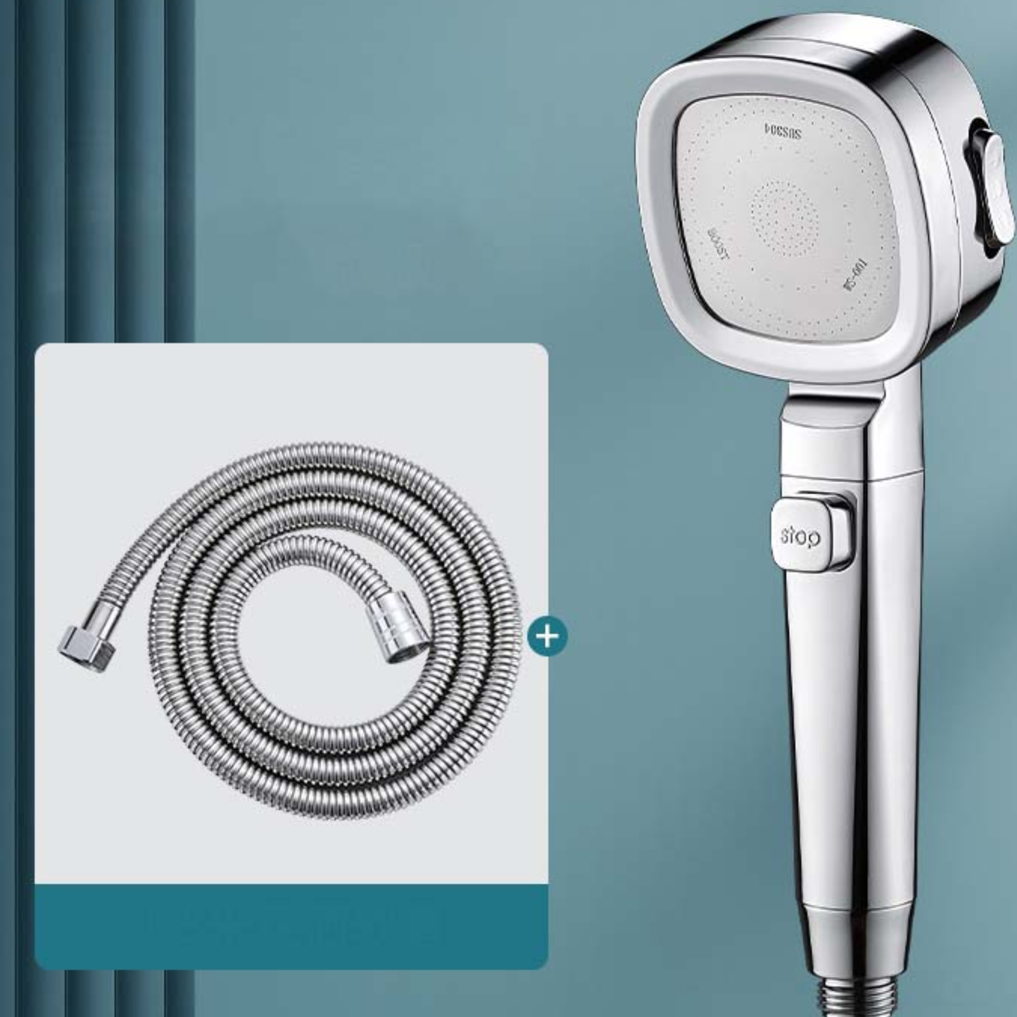 Cabezal de ducha de alta presión elegante