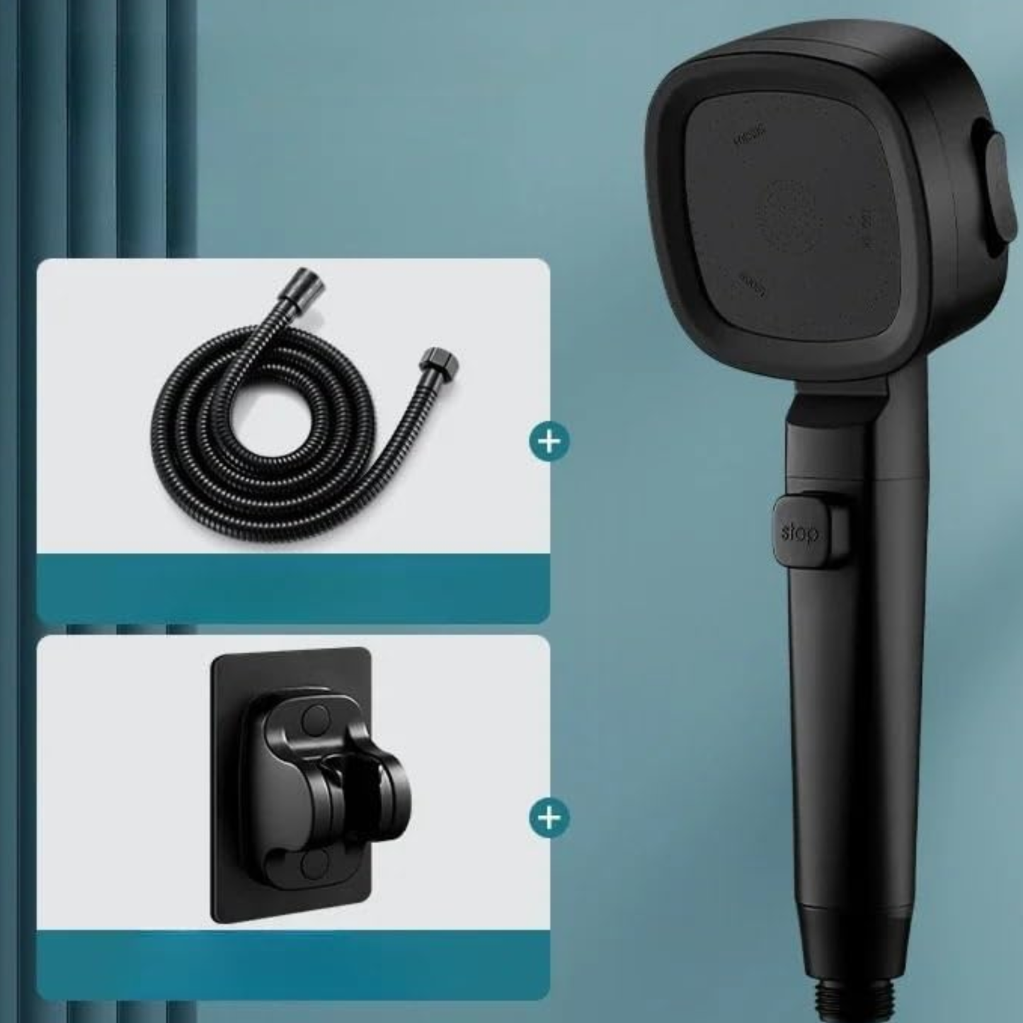 Cabezal de ducha de alta presión elegante